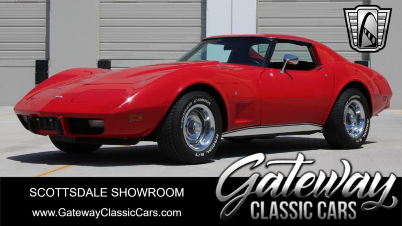 1977 Red Chevy Corvette Coupe