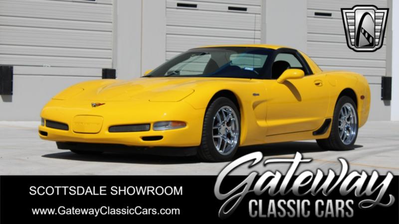 2002 Yellow Chevy Corvette Coupe