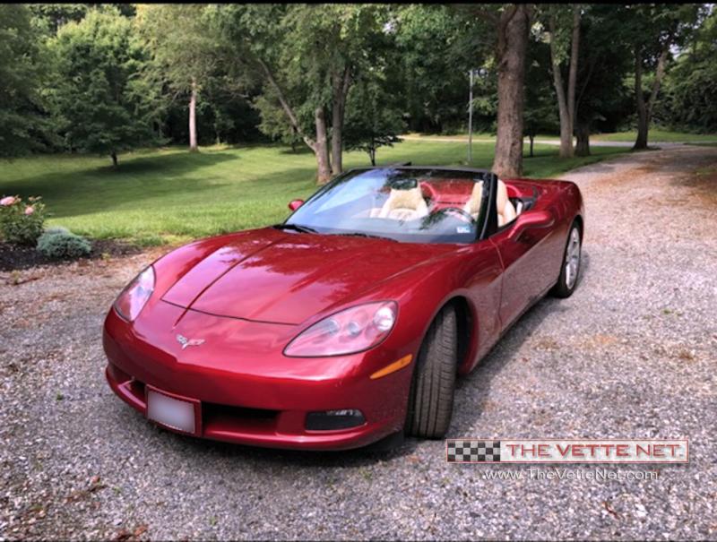 2008 Crystal Red Chevy Corvette Convertible