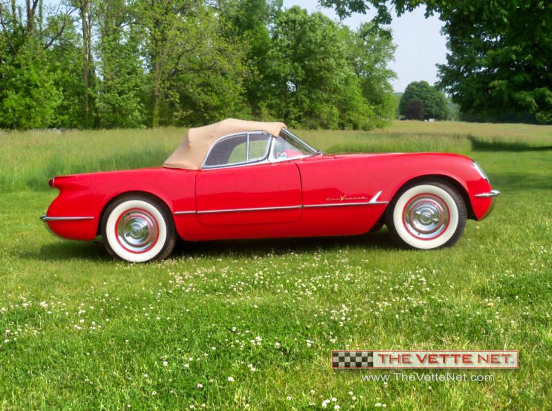 1955 Gypsy Red Chevy Corvette Convertible