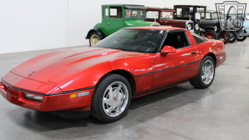 1989 Red Chevy Corvette Coupe