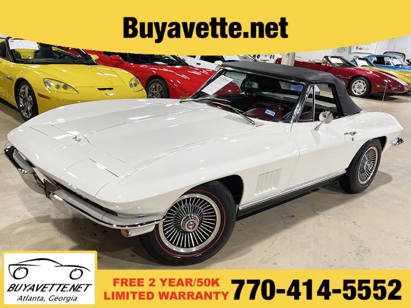 1967 Ermine White Chevy Corvette Convertible