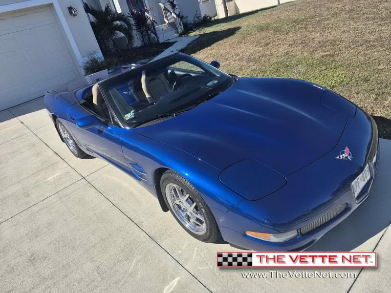 2002 Electron Blue Chevy Corvette Convertible