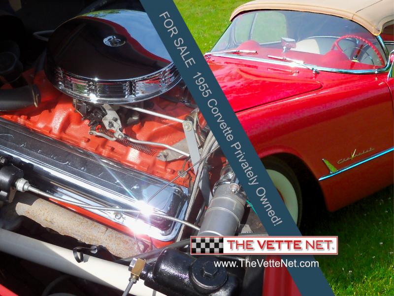 1955 Gypsy Red Chevy Corvette Convertible