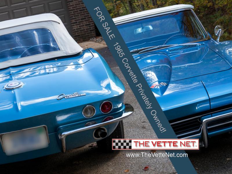 1965 Nassau Blue Chevy Corvette Convertible