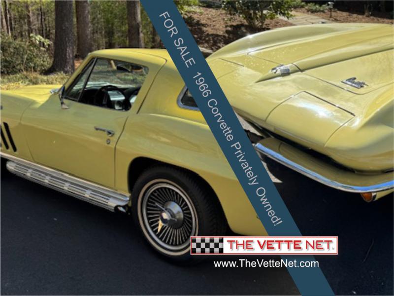 1966 Sunfire Yellow Chevy Corvette Coupe