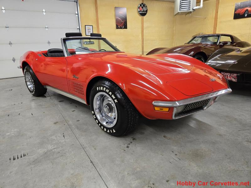 1971 Red Chevy Corvette Convertible