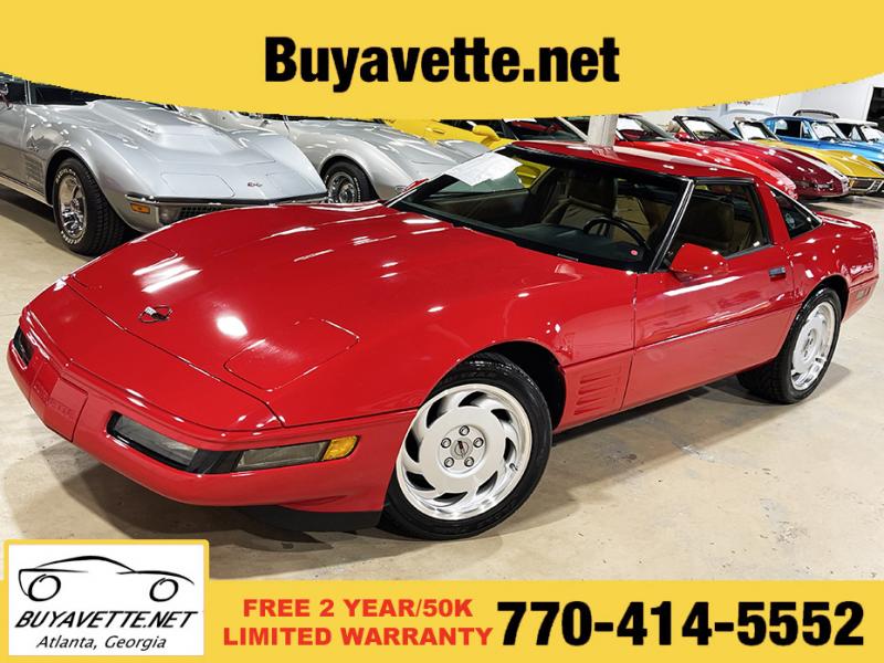 1991 Bright Red Chevy Corvette Coupe