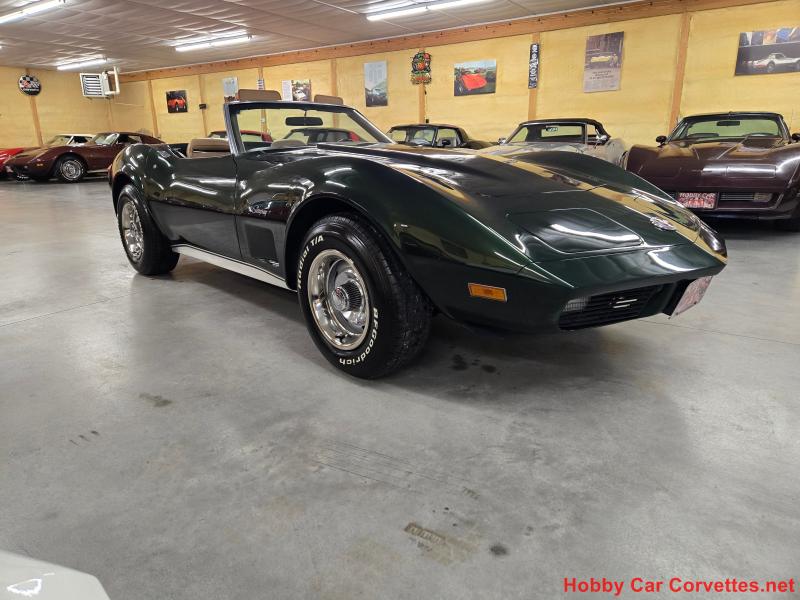 1974 Green Chevy Corvette Convertible
