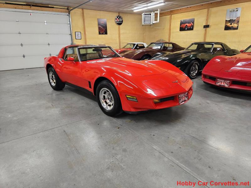 1981 Red Chevy Corvette T-Top