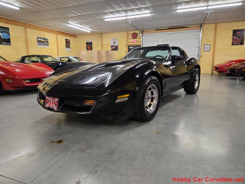 1981 Black Chevy Corvette T-Top