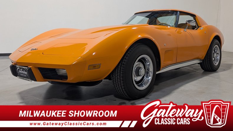 1977 Orange Chevy Corvette T-Top