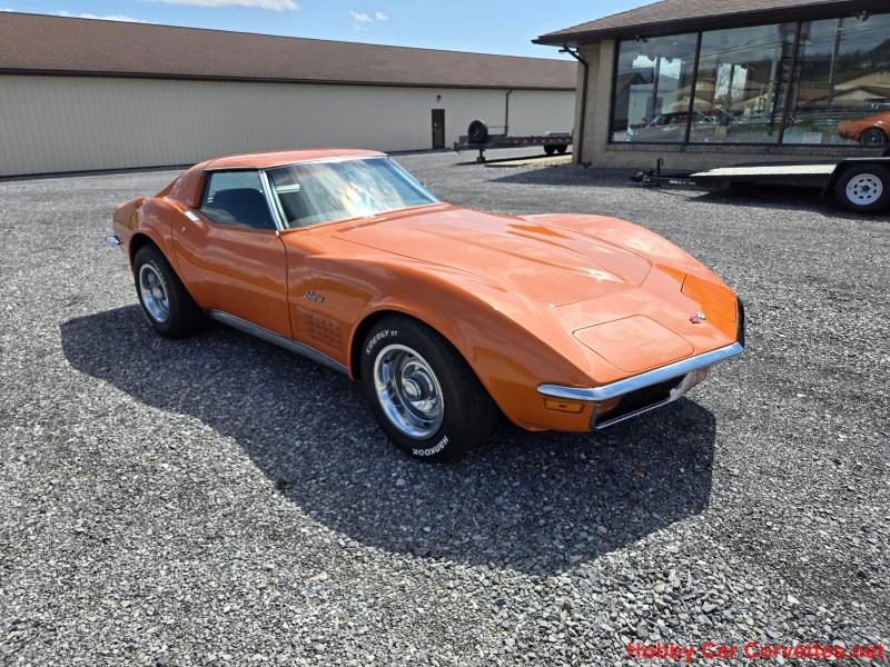 1972 Orange Chevy Corvette T-Top