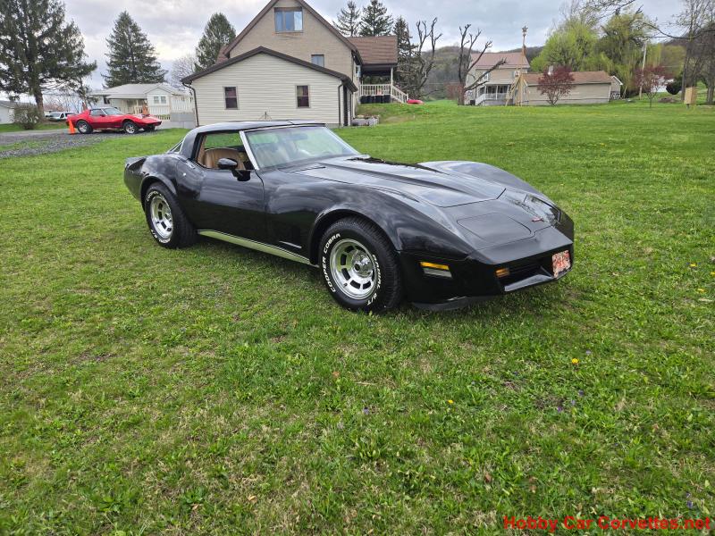 1981 Black Chevy Corvette T-Top
