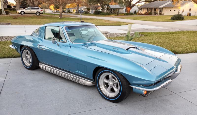 1967 Marina blue Chevy Corvette Coupe