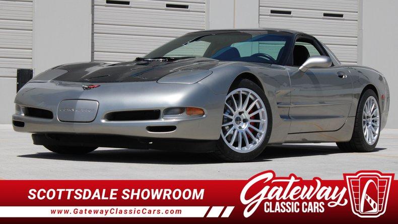 1999 Silver Chevy Corvette Coupe