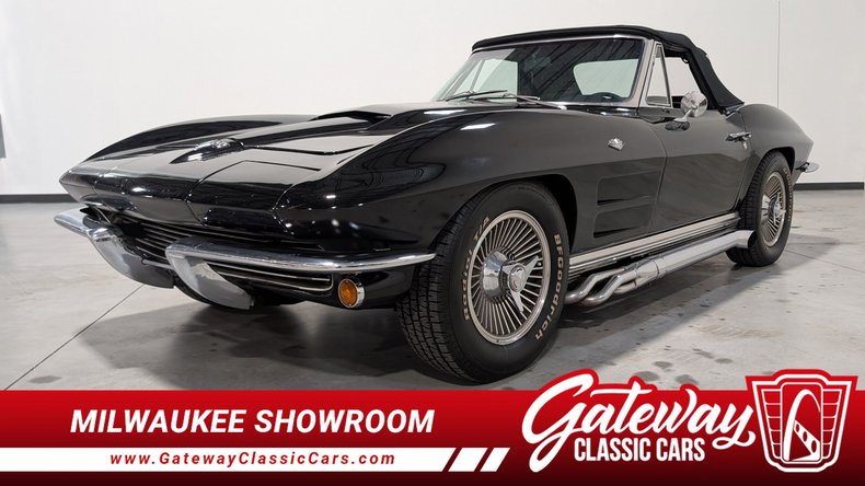 1963 Black Chevy Corvette Convertible