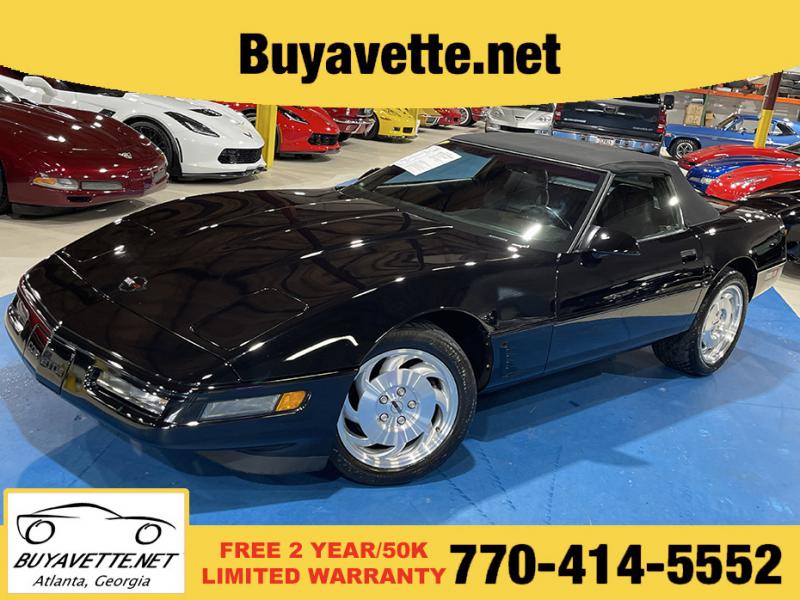 1996 Black Chevy Corvette Convertible