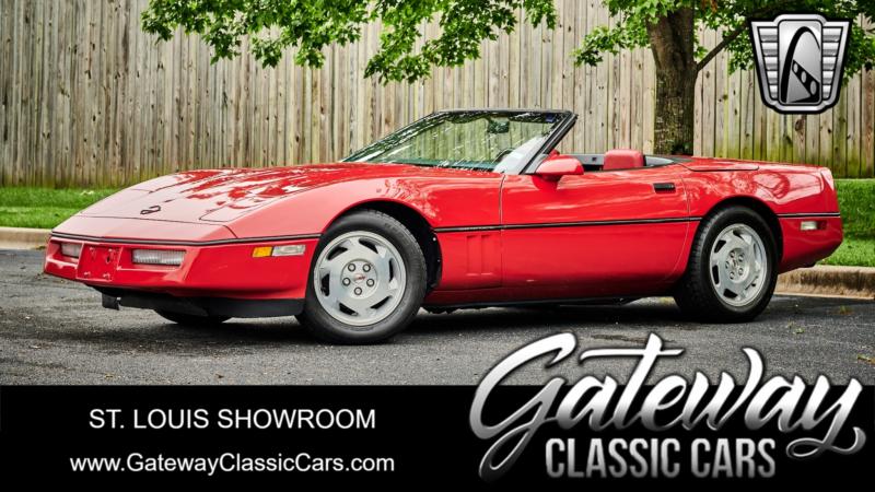 1988 Red Chevy Corvette Convertible