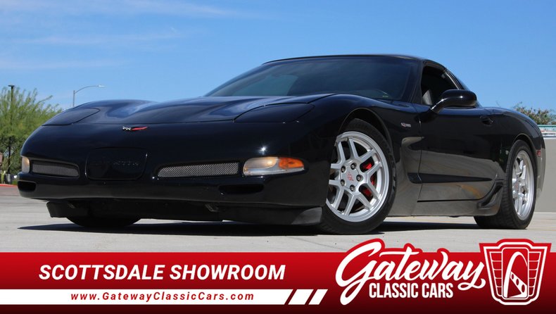 2001 Black Chevy Corvette Coupe