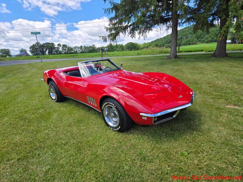 1968 Red Chevy Corvette Convertible