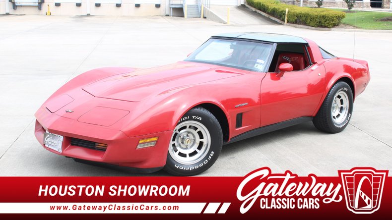 1982 Red Chevy Corvette T-Top