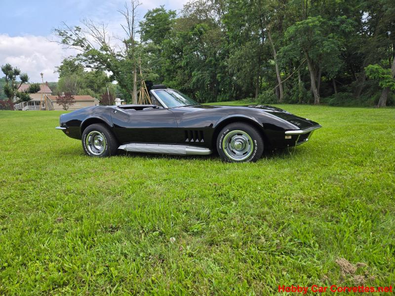 1968 Black Chevy Corvette Convertible