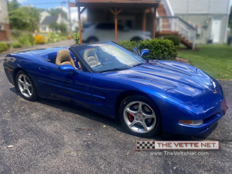 2002 Electron Blue Chevy Corvette Convertible