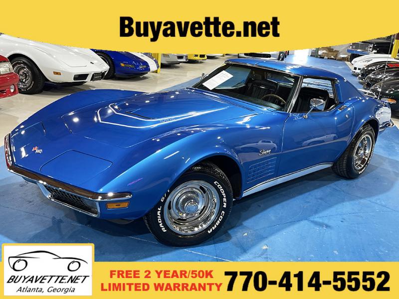 1971 Blue Chevy Corvette Coupe