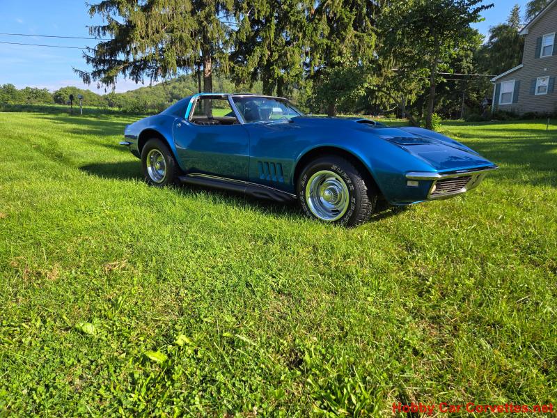 1968 Blue Chevy Corvette T-Top
