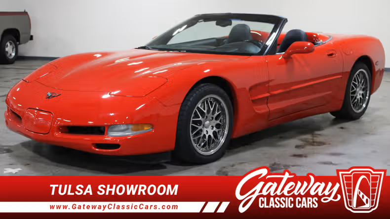 2002 Red Chevy Corvette Convertible