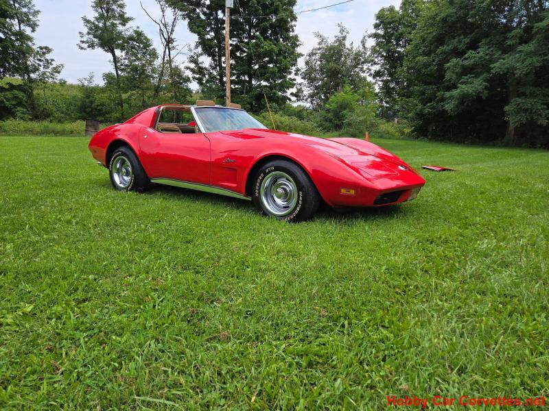 1974 Red Chevy Corvette T-Top