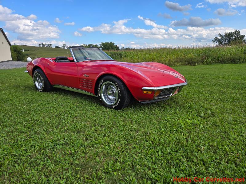 1972 Red Chevy Corvette Convertible