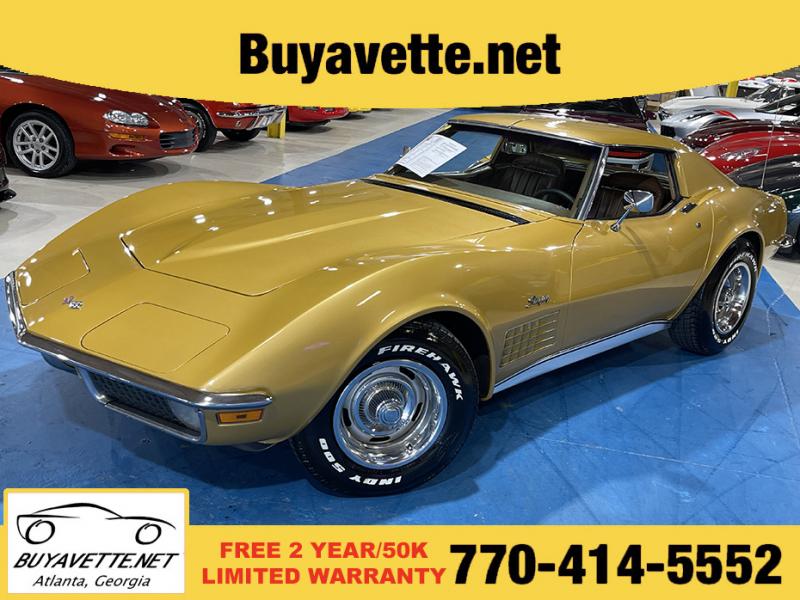 1971 War Bonnet Yellow Chevy Corvette Coupe