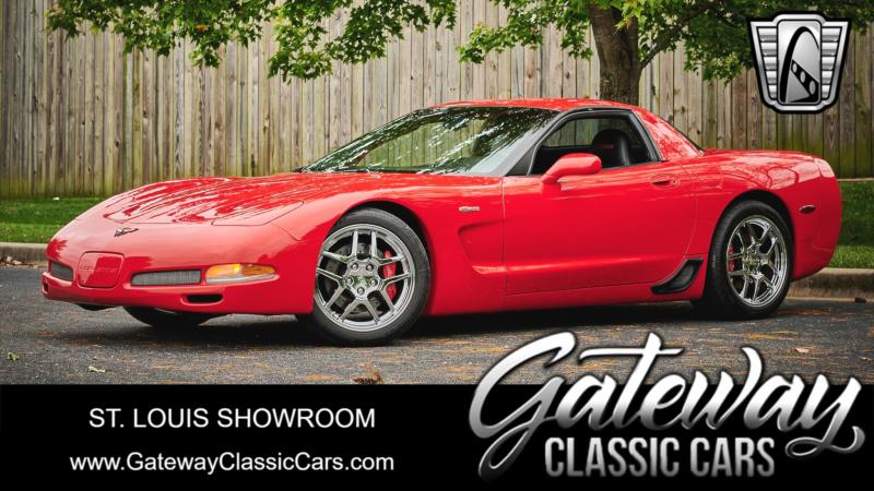 2002 Red Chevy Corvette Convertible