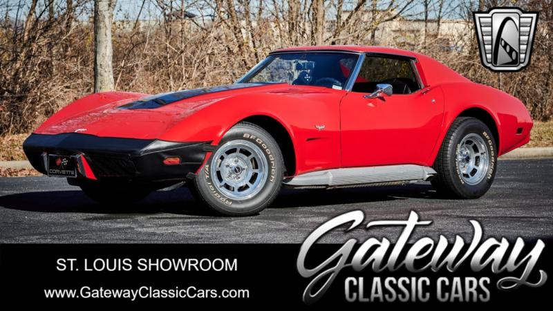 1977 Red Chevy Corvette T-Top