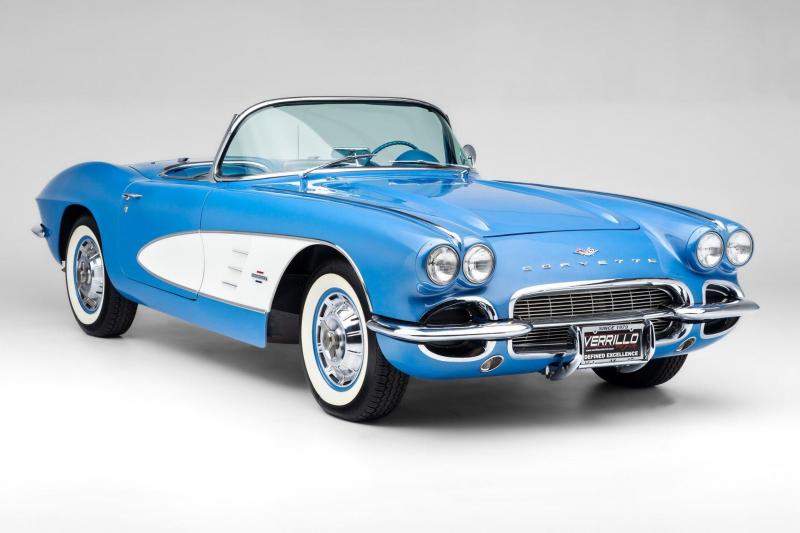 1961 Jewel Blue Chevy Corvette Convertible