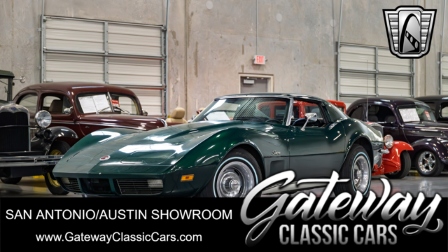 1973 Green Chevy Corvette T-Top