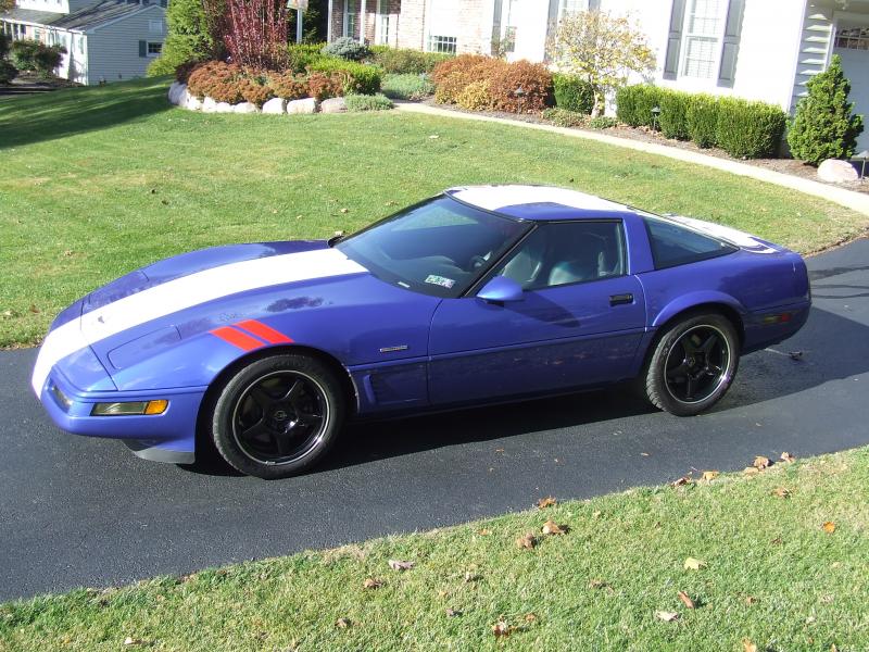 1996 Blue Chevy Corvette Coupe