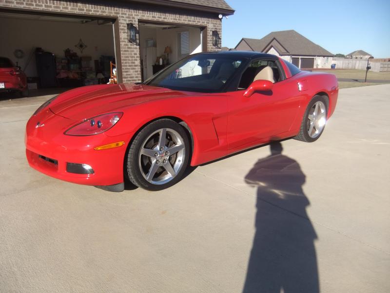 2005 Red Chevy Corvette Coupe