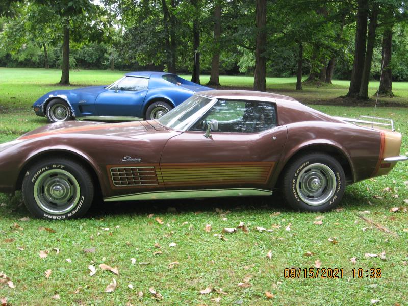 Brown 1971 Corvette T-Top id:86769