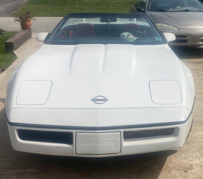 White 1988 Corvette Convertible id:90970