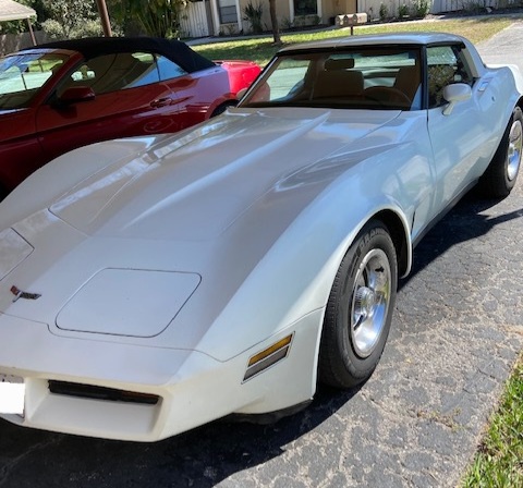 White 1980 Corvette T-Top id:88927