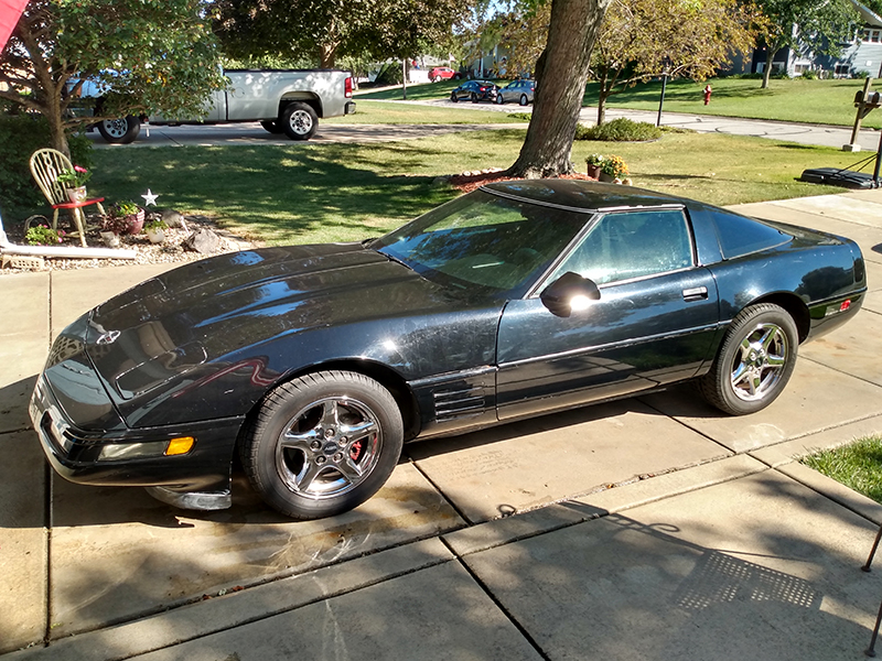 black 1993 Corvette Coupe id:88308