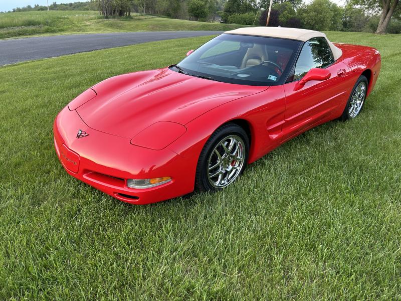 2001 Red Chevy Corvette Convertible