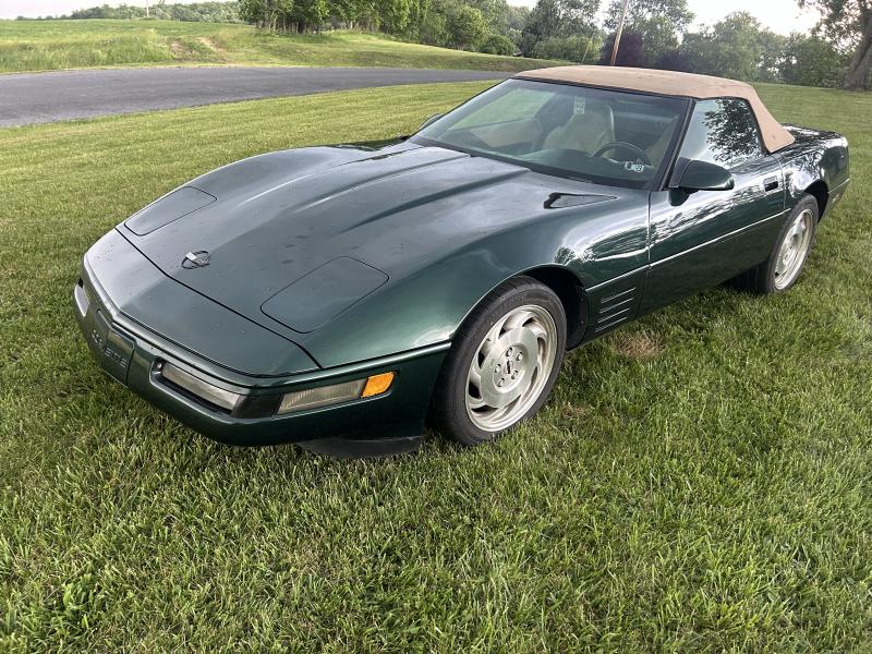 1995 Green Chevy Corvette Convertible