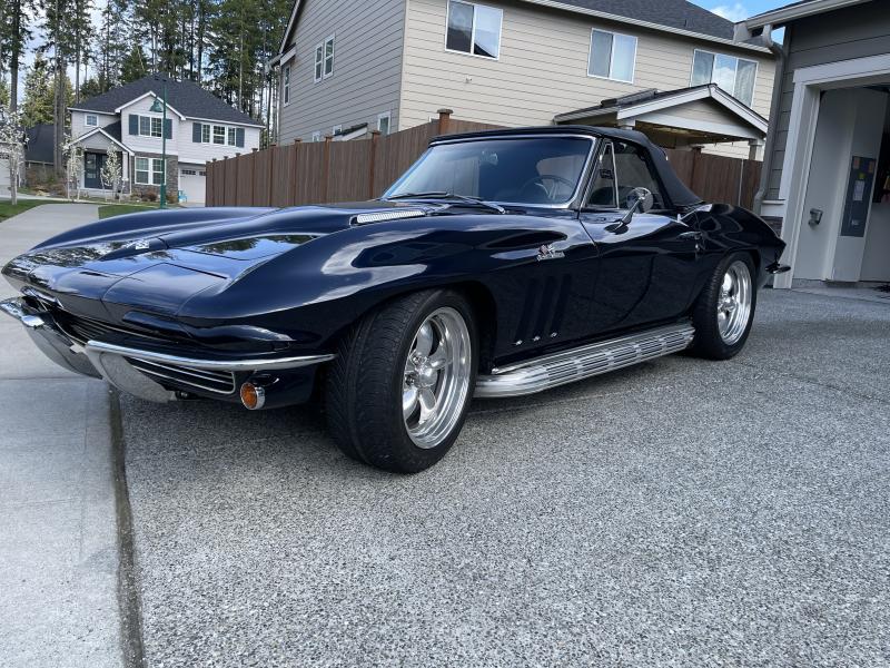 Dark Blue 1966 Corvette Convertible id:87751