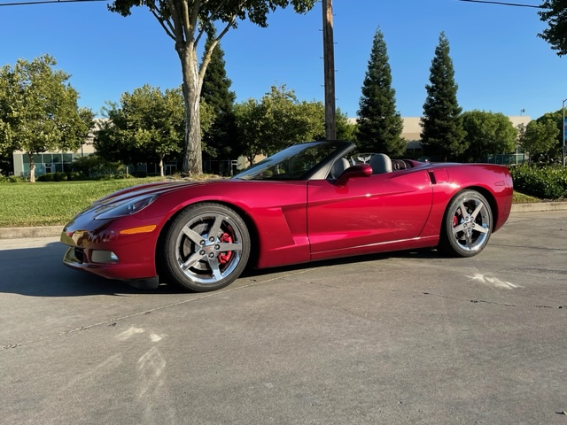 2005 magnetic red Chevy Corvette Convertible