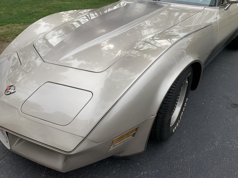 Sliver beige 1982 Corvette T-Top id:87936