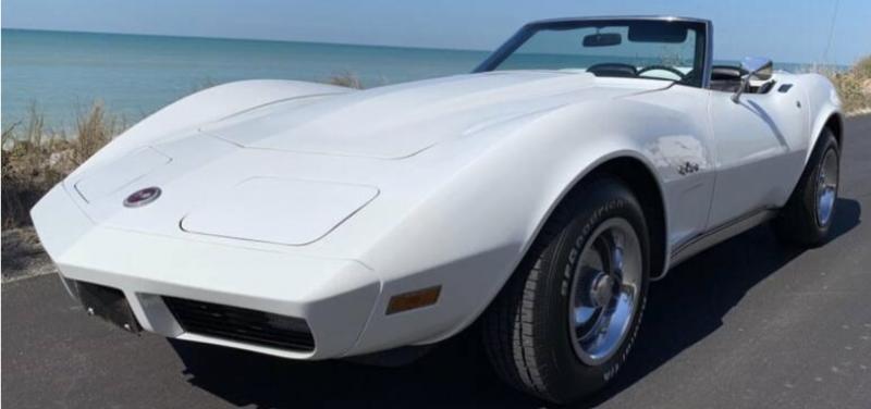 White 1974 Corvette Convertible id:88010
